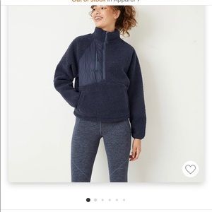 Women’s Half Zip Sherpa Pullover Sweatshirt